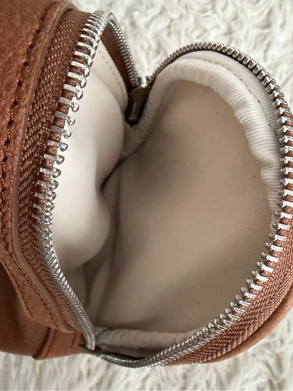 OSOI Cargo Hobo Shoulder Bag in Nubuck Brown - Picture 10 of 14